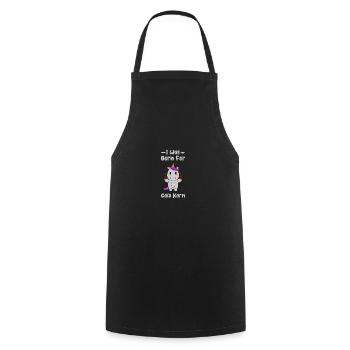 Cola Korn Dorfleben Geschenk - Kochschürze - Schwarz - Vorne - AI Model Male 185 dark (185cm)