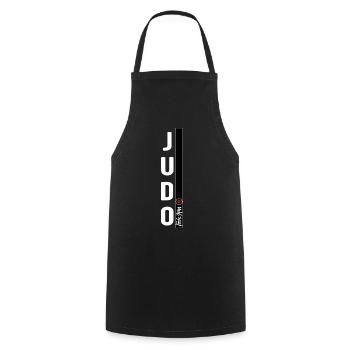 Judo Martial Art Black Belt Gym Dojo - Cooking Apron - black - Front - AI Model Male 185 dark (185cm)