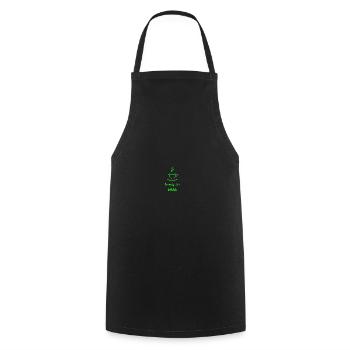 Coffee Lover Coffee Addicted - Cooking Apron - black - Front - AI Model Male 185 dark (185cm)