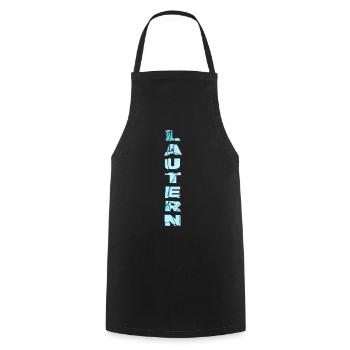 Lautern Germany City Font Skyline Home - Cooking Apron - black - Front - AI Model Male 185 dark (185cm)