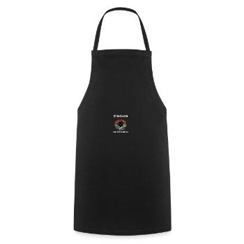 Stricken Weil Mord Falsch Ist - Kochschürze - Schwarz - Vorne - AI Model Male 185 dark (185cm)