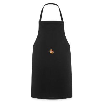 Robin, Autumn, Bird, Birdwatcher, Halloween - Cooking Apron - black - Front - AI Model Male 185 dark (185cm)