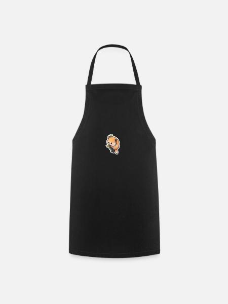 Cute Little Hamster - Cooking Apron - black