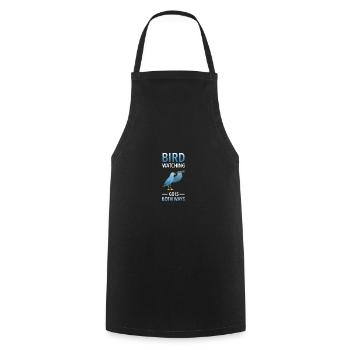 Observation des oiseaux Oiseaux Drôle d’humour Cadeau - Tablier de cuisine - noir - Devant - AI Model Male 185 dark (185cm)