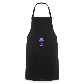 Geschenk für Adrien - Kochschürze - Schwarz - Vorne - AI Model Male 185 dark (185cm)