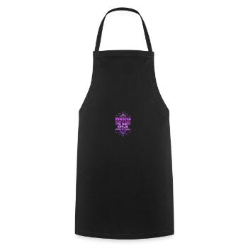 Girlfriend Kesja - Cooking Apron - black - Front - AI Model Male 185 dark (185cm)