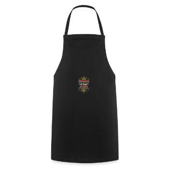 Partenaire de vie Ayana - Tablier de cuisine - noir - Devant - AI Model Male 185 dark (185cm)
