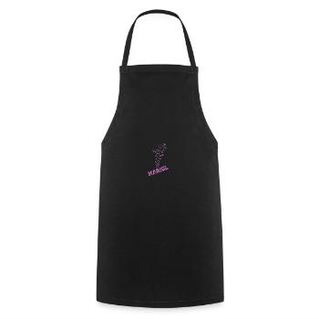 Eau Mariel - Tablier de cuisine - noir - Devant - AI Model Male 185 dark (185cm)