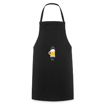 Brauer Bier Brauen Braumeister Hopfen Geschenk - Kochschürze - Schwarz - Vorne - AI Model Male 185 dark (185cm)