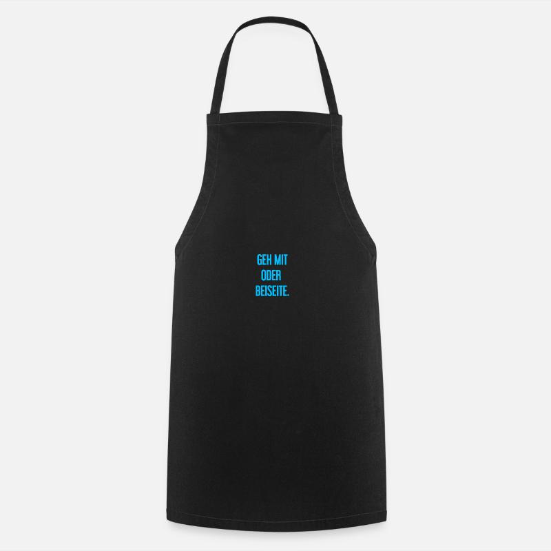 Walk with or aside - Cooking Apron - black