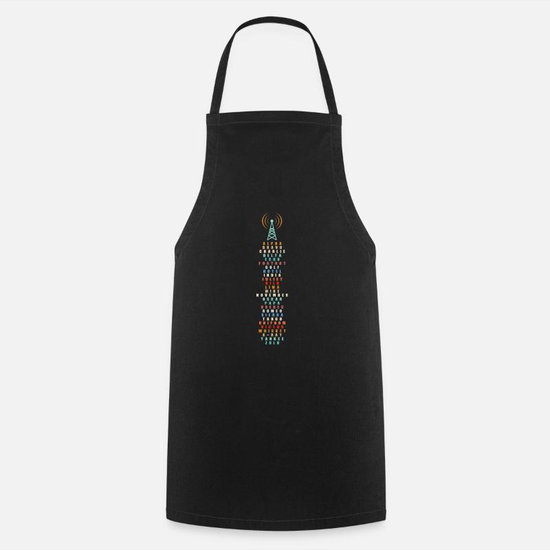 Alpha Bravo Charlie Alphabet militaire - Tablier de cuisine - noir