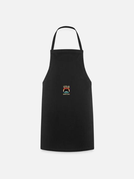 8th anniversary gift, 8th wedding anniversary - Cooking Apron - black