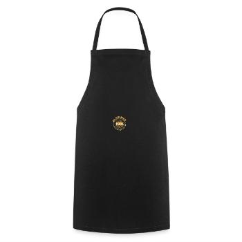 Geschenkidee 1981 - Kochschürze - Schwarz - Vorne - AI Model Male 185 dark (185cm)
