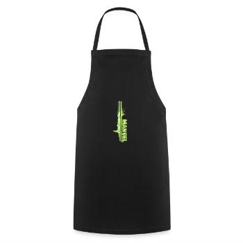 Gift for Manuel - Cooking Apron - black - Front - AI Model Male 185 dark (185cm)
