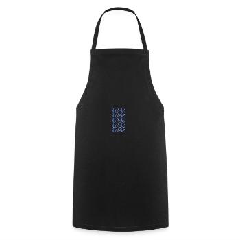 Birthday 1955 - Cooking Apron - black - Front - AI Model Male 185 dark (185cm)