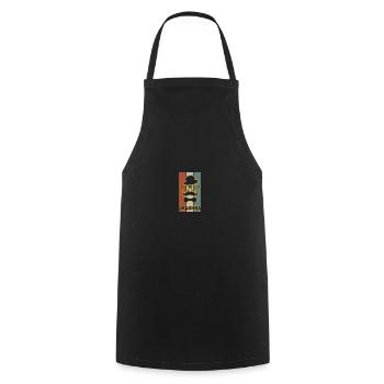 Joschka as a name - Cooking Apron - black - Front - AI Model Male 185 dark (185cm)