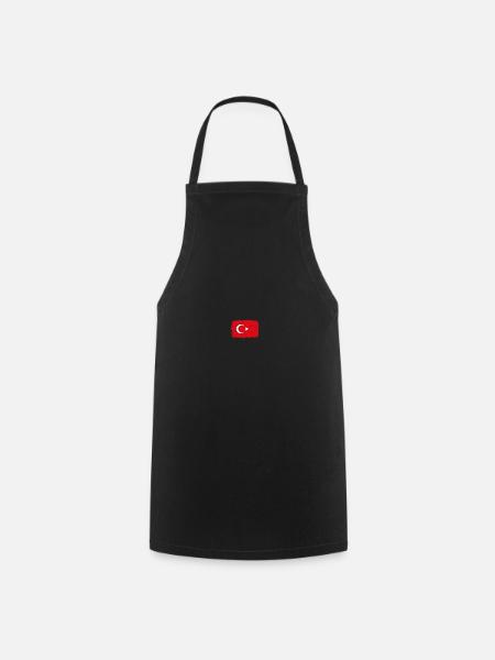 DRAPEAU TURC Turquie drapeau cadeau pour les Turcs - Tablier de cuisine - noir
