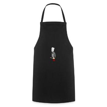 Grey Parrot Koch Bird Biologist Ornithologist Animal - Cooking Apron - black - Front - AI Model Male 185 dark (185cm)