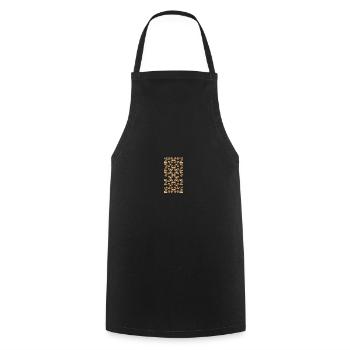 2002 - Cooking Apron - black - Front - AI Model Male 185 dark (185cm)