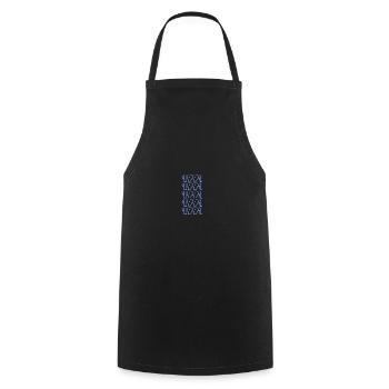 1991 - Cooking Apron - black - Front - AI Model Male 185 dark (185cm)