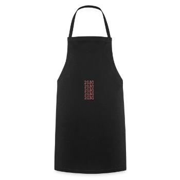 2030 - Cooking Apron - black - Front - AI Model Male 185 dark (185cm)