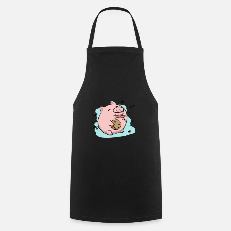 Biscuit Cochon - Tablier de cuisine - noir