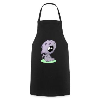 Dragon kawaii - Tablier de cuisine - noir - Devant - AI Model Male 185 dark (185cm)
