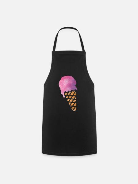 Eiscreme - Kochschürze - Schwarz