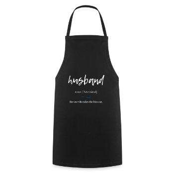 Mari (mari) Édition alambiquée Noir - Tablier de cuisine - noir - Devant - AI Model Male 185 dark (185cm)