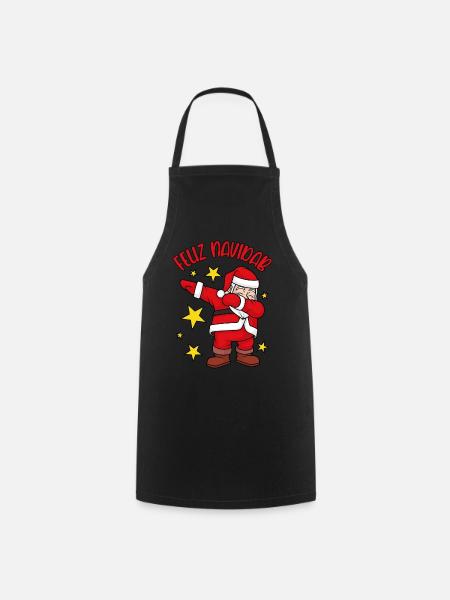 Feliz Navidad Dabbing Weihnachtsmann Feliz NaviDAB - Kochschürze - Schwarz