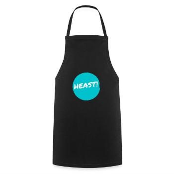 Heast! A l'origine "Entendez-vous?" - Tablier de cuisine - noir - Devant - AI Model Male 185 dark (185cm)