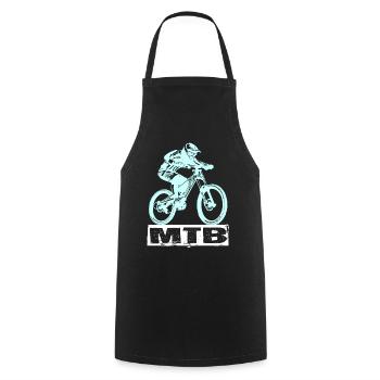 Vélo VTT - Tablier de cuisine - noir - Devant - AI Model Male 185 dark (185cm)