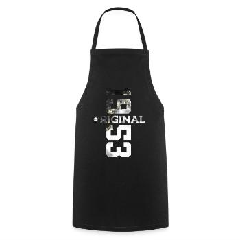 ORIGINAL 1953 COOL 73RD BIRTHDAY - Cooking Apron - black - Front - AI Model Male 185 dark (185cm)