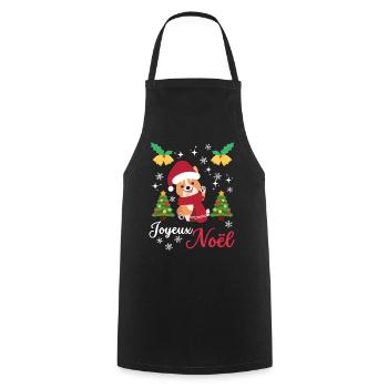 Noël Sweet Welsh Corgi Kawaii - Tablier de cuisine - noir - Devant - AI Model Male 185 dark (185cm)