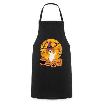 Süßer Beagle Halloween Kostüm Hund - Kochschürze - Schwarz - Vorne - AI Model Male 185 dark (185cm)