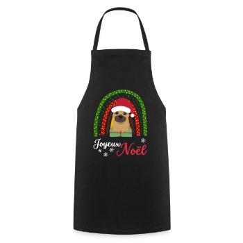 Noël Doux Berger Allemand Kawaii - Tablier de cuisine - noir - Devant - AI Model Male 185 dark (185cm)