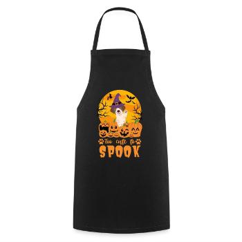 Deutsch Pointer Halloween Costume Dog - Cooking Apron - black - Front - AI Model Male 185 dark (185cm)