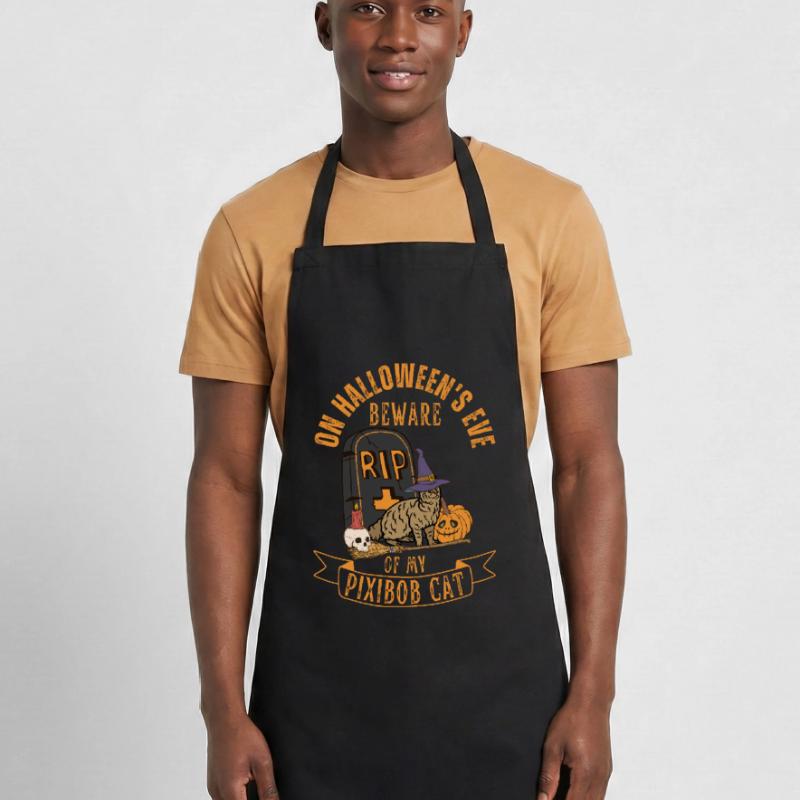 Mignon et effrayant Pixiebob Chat Halloween Tablier de cuisine