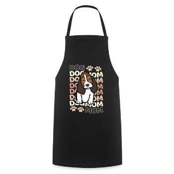 Süßer Basset Hound Welpe Liebhaber Kawaii - Kochschürze - Schwarz - Vorne - AI Model Male 185 dark (185cm)