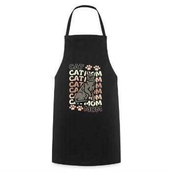 Mignon Korat Cat Mama - Tablier de cuisine - noir - Devant - AI Model Male 185 dark (185cm)
