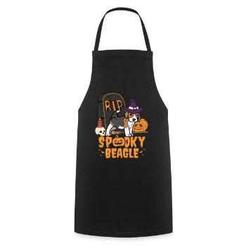 Süßer Beagle Halloween Hund - Kochschürze - Schwarz - Vorne - AI Model Male 185 dark (185cm)