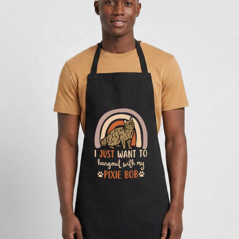 Cute Pixie Bob Cat Cooking Apron