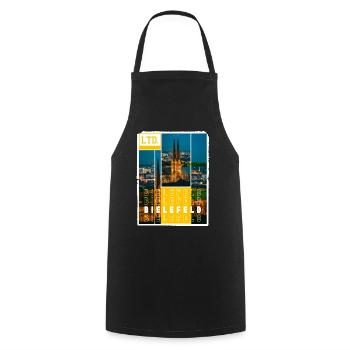 Bielefeld Deutschland Stadt Skyline Heimat Liebe - Kochschürze - Schwarz - Vorne - AI Model Male 185 dark (185cm)