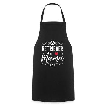 Retriever mama Retriever lover - Cooking Apron - black - Front - AI Model Male 185 dark (185cm)