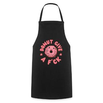 Donut give a f*ck Donut kawaii - Tablier de cuisine - noir - Devant - AI Model Male 185 dark (185cm)