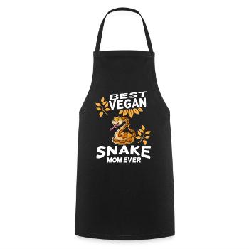 Snake lovers | Snake Reptile Gifts - Cooking Apron - black - Front - AI Model Male 185 dark (185cm)