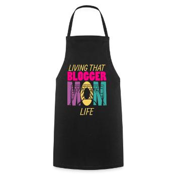 Living That Blogger Mom Life Mama Blogger - Cooking Apron - black - Front - AI Model Male 185 dark (185cm)