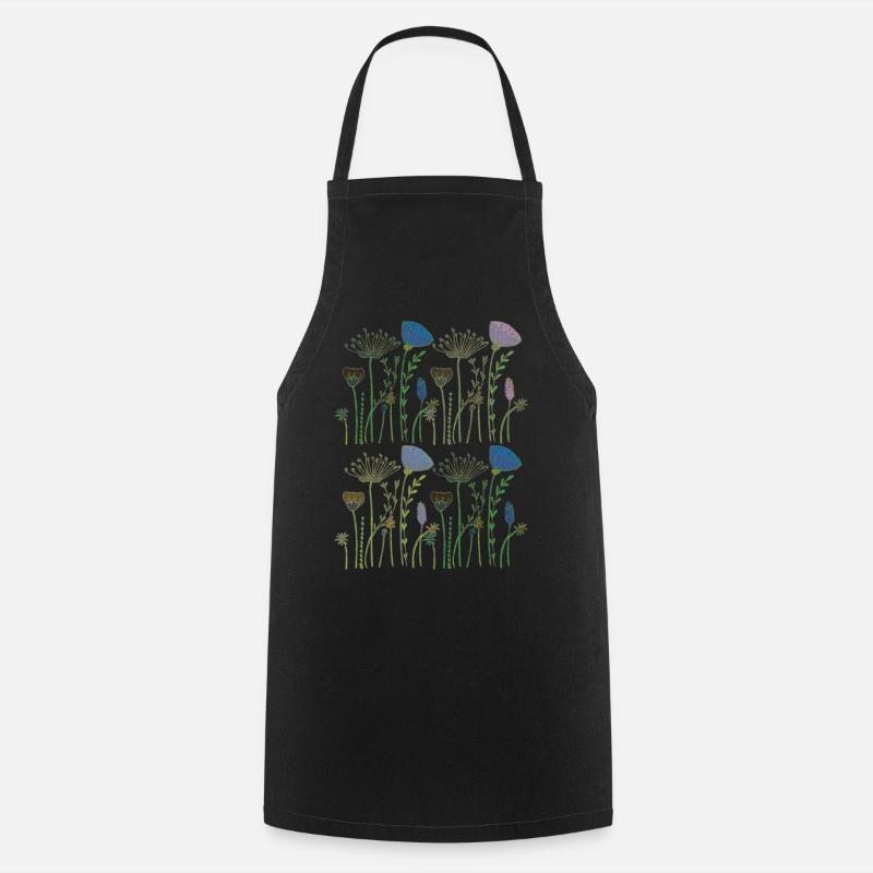 Dried flowers flower meadow - Cooking Apron - black