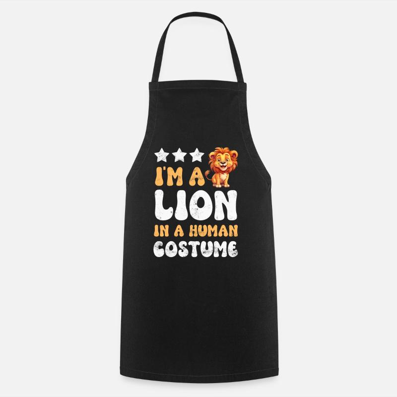 Lion Lion - Tablier de cuisine - noir
