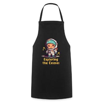 Little Astronaut - Cooking Apron - black - Front - AI Model Male 185 dark (185cm)